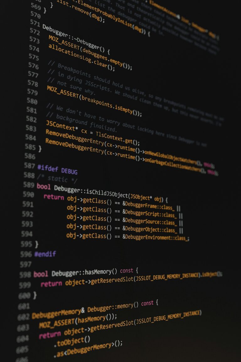 Code voorbeeld van open source